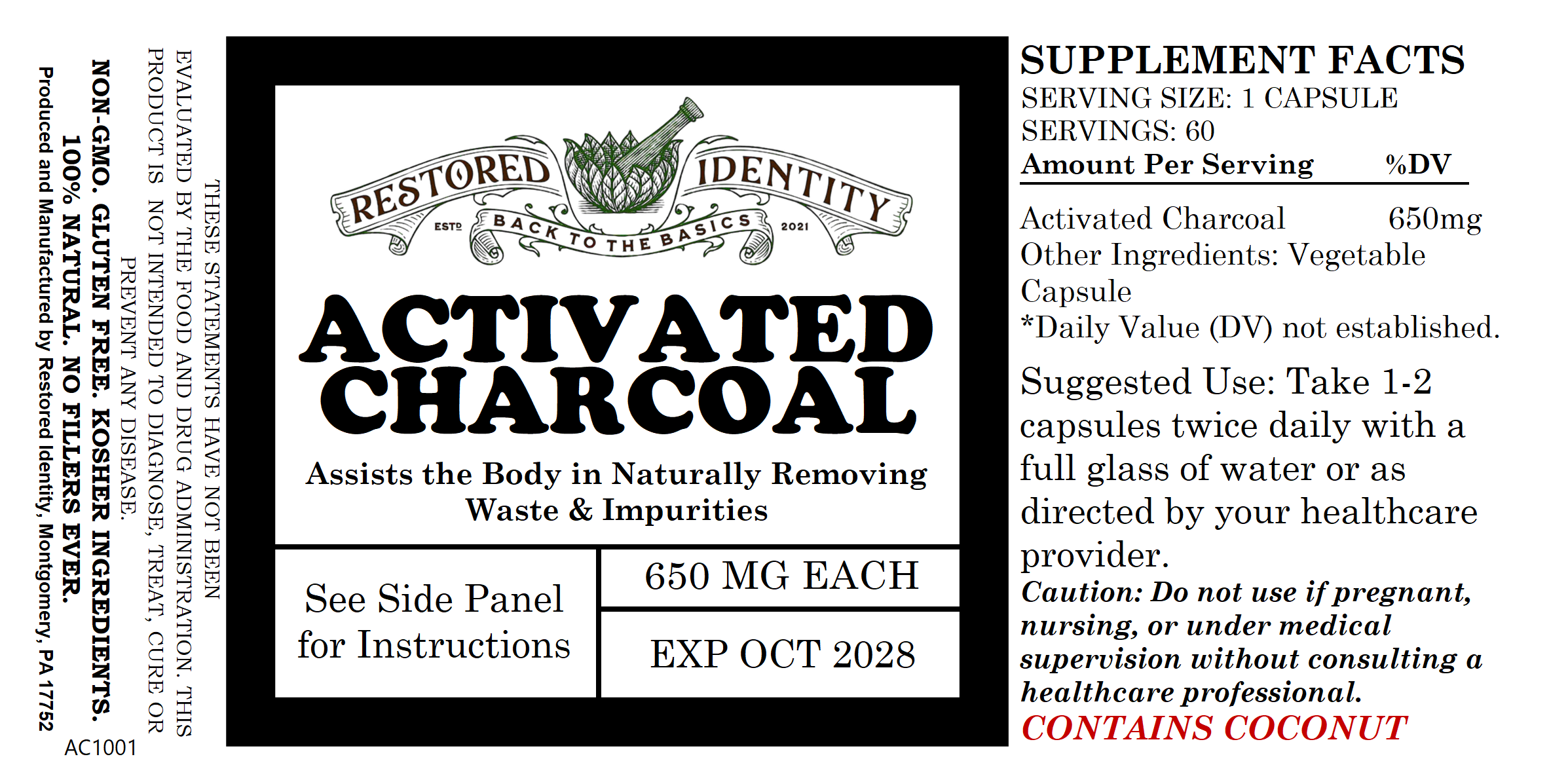 Activated Charcoal Capsules