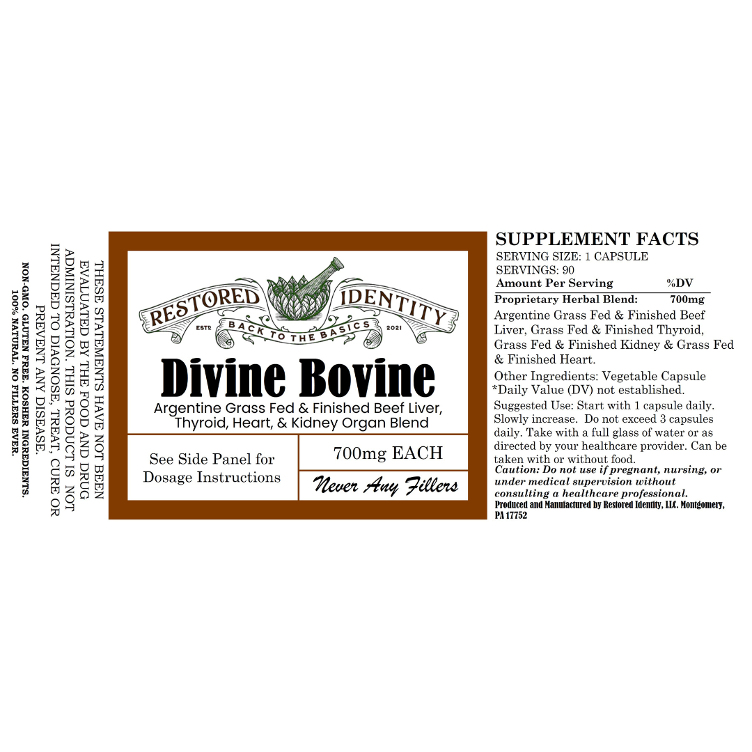 Divine Bovine Beef Organ Supplement