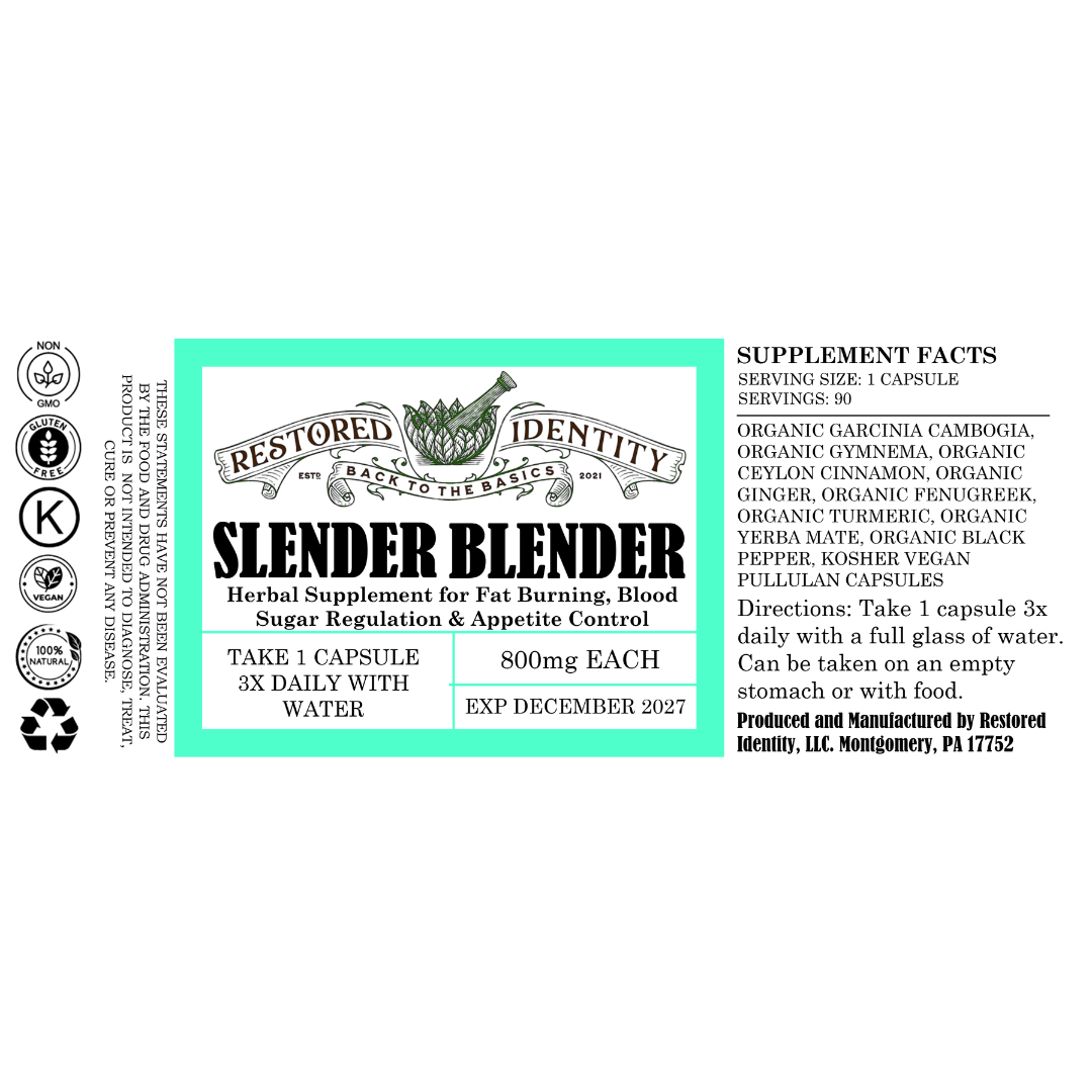 slender blender ingredients