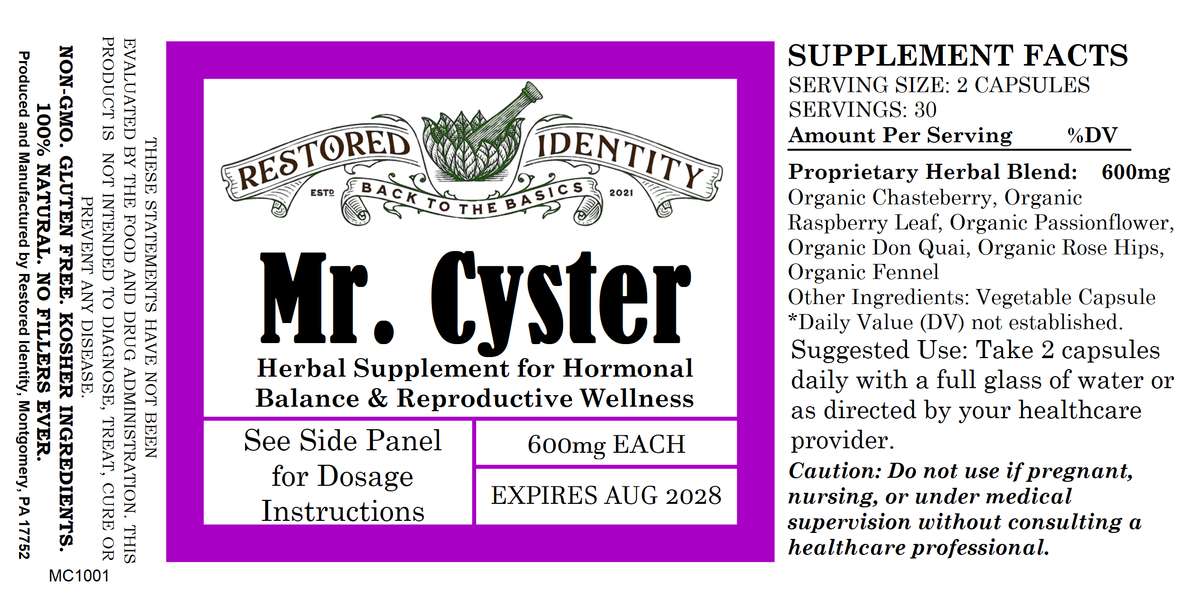 Mr. Cyster for PCOS & Estrogen Dominance – Restored Identity